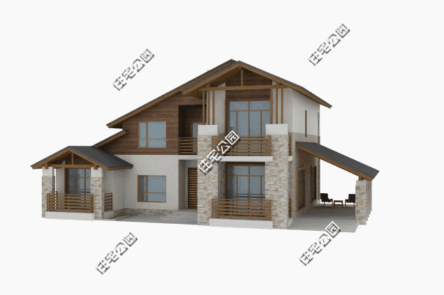 一層半農村養老自建房，東南亞建筑特色，大斜頂線條流暢，隨性自在，值得推薦