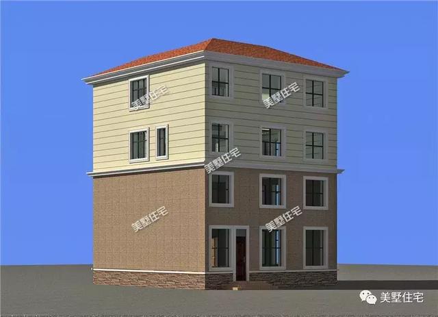 11X10米四層農村別墅設計圖，車庫+大露臺+挑空客廳，住著舒服又寬敞