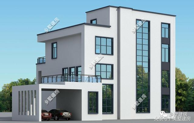 2款極簡風(fēng)農(nóng)村別墅設(shè)計(jì)圖，充分體現(xiàn)出現(xiàn)代時尚感，現(xiàn)在年輕人的最愛