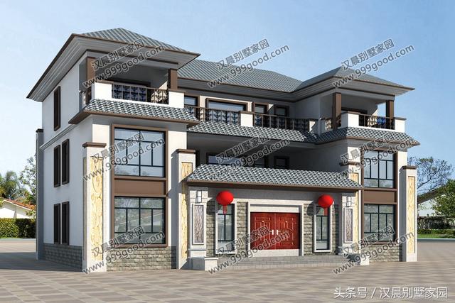 2款農(nóng)村自建新中式風(fēng)格別墅圖，主體造價(jià)在50萬(wàn)左右，簡(jiǎn)直是太值了