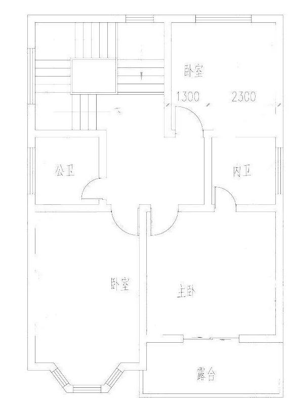 二層農村自建房設計圖開間進深8米×11.3米，采用磚混結構，主體造價25萬左右