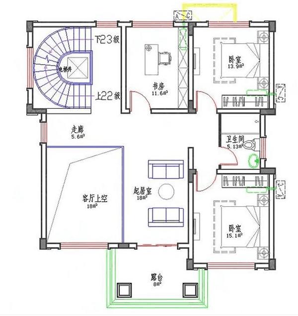 11x11m簡歐式三層別墅設(shè)計(jì)圖，戶型合理相對(duì)容易施工，優(yōu)雅時(shí)尚不難建