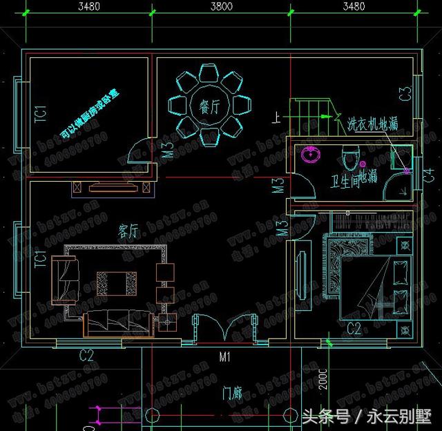 精選5款精致美觀別墅圖，開間都在11米左右，有需要的可以參考一下