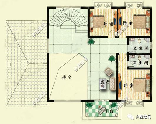 三層農村自建別墅豪宅，挑空大客廳+超大落地窗+旋轉樓梯，你夢寐以求的都有