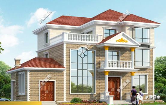 三層農村自建別墅豪宅，挑空大客廳+超大落地窗+旋轉樓梯，你夢寐以求的都有