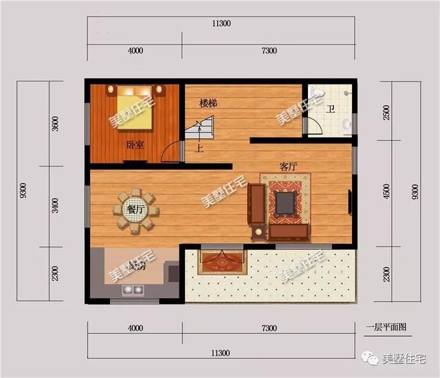 11X9米三層簡歐式風格別墅設計圖，帶飄窗和大露臺，是你喜歡的風格嗎