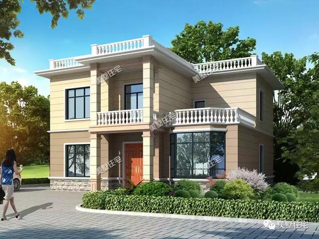 8棟120平左右農村別墅圖，符合宅基地批準，建成之后家人喜歡鄰里夸