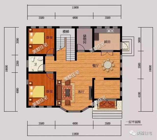 8棟120平左右農村別墅圖，符合宅基地批準，建成之后家人喜歡鄰里夸