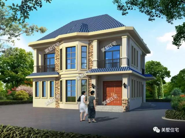 8棟120平左右農村別墅圖，符合宅基地批準，建成之后家人喜歡鄰里夸