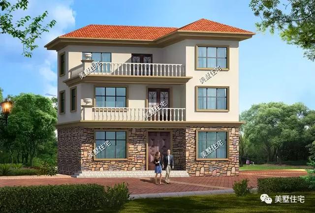 8棟120平左右農村別墅圖，符合宅基地批準，建成之后家人喜歡鄰里夸