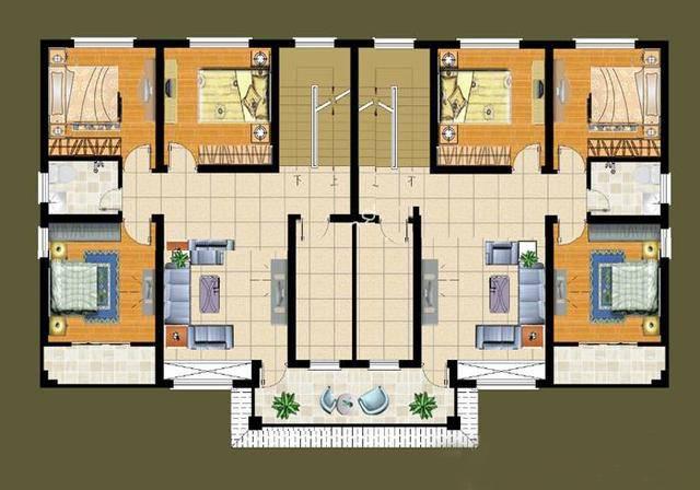 兄弟雙拼自建房，美觀大氣，戶型非常實用，看了真的好想回家建房！