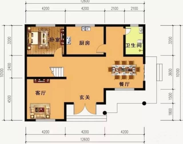 農村自建房簡約風別墅設計圖，成本相對降低，而且實用性比那些豪奢別墅也并不差太多