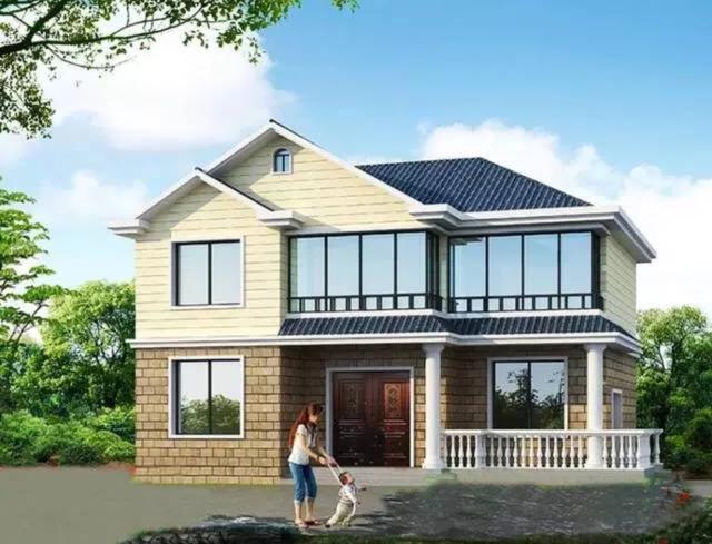 農村自建房簡約風別墅設計圖，成本相對降低，而且實用性比那些豪奢別墅也并不差太多