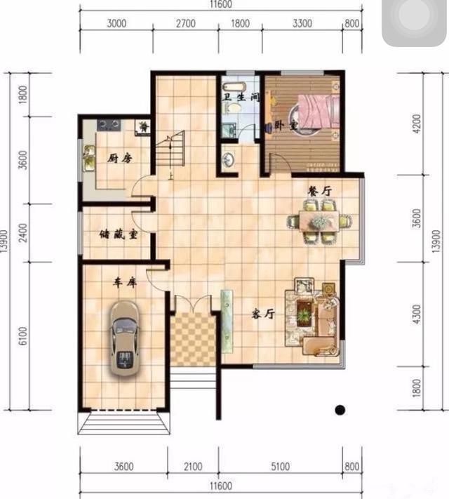 農村自建房簡約風別墅設計圖，成本相對降低，而且實用性比那些豪奢別墅也并不差太多