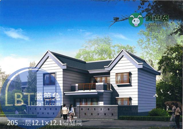 兩套造價(jià)不超過30萬的兩層農(nóng)村自建別墅圖紙， 都帶有獨(dú)立小院