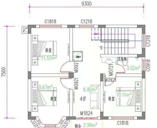 2款歐式風格二層農村房屋設計圖，不僅外觀精致漂亮，內部布局更是經濟適用