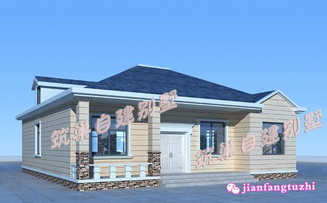 3款一層農村平層別墅設計圖造價10多萬2廳4臥，既然是蓋一層，當然是怎么實惠怎么來