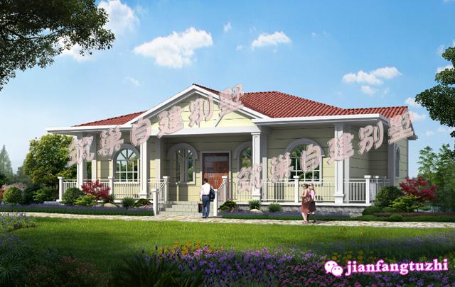 3款一層農村平層別墅設計圖造價10多萬2廳4臥，既然是蓋一層，當然是怎么實惠怎么來