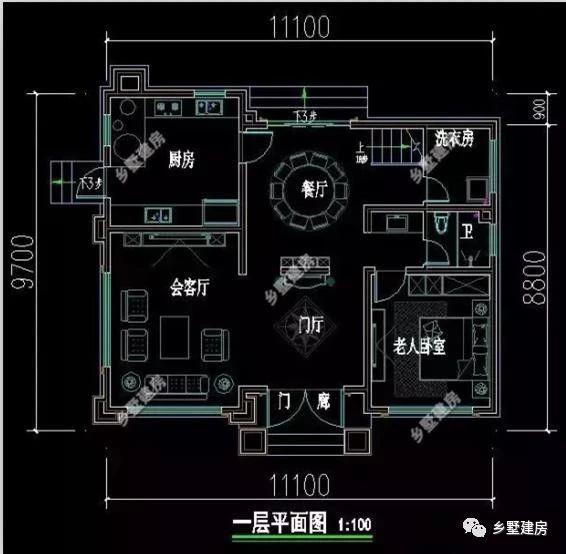 20萬建一棟三層別墅，豪華絕美落地窗，超大的實用露臺，羨煞眾人