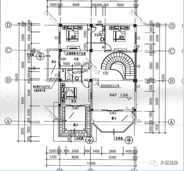 20萬建一棟三層別墅，豪華絕美落地窗，超大的實用露臺，羨煞眾人