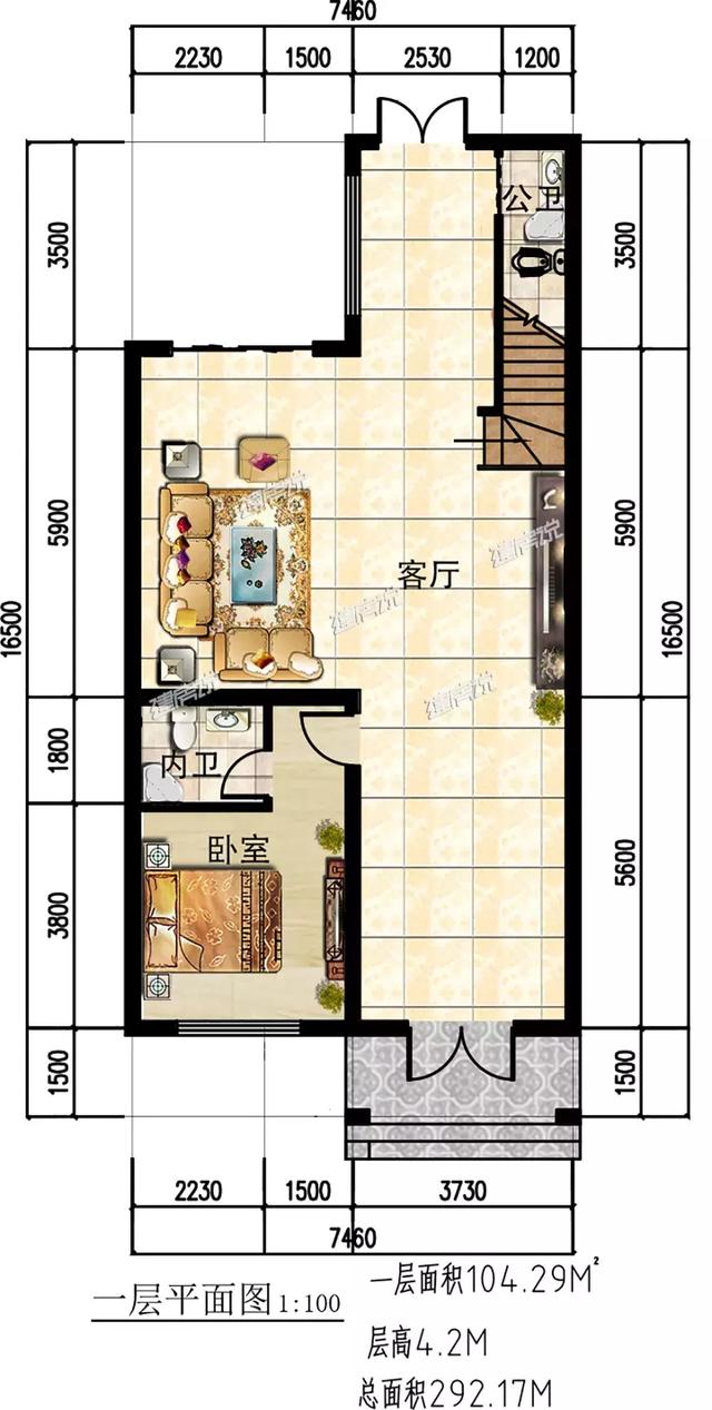 3款三層別墅戶型圖，專為農村設計，外觀大氣內部實用，造價不到40萬