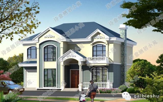 2款風格不同的進深10米左右二層農村別墅戶型設計圖，馬上對比看看你更喜歡哪個戶型