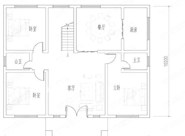 2款風格不同的進深10米左右二層農村別墅戶型設計圖，馬上對比看看你更喜歡哪個戶型