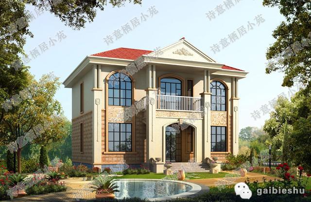 2款風格不同的進深10米左右二層農村別墅戶型設計圖，馬上對比看看你更喜歡哪個戶型