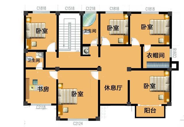 2款風格不同的進深10米左右二層農村別墅戶型設計圖，馬上對比看看你更喜歡哪個戶型