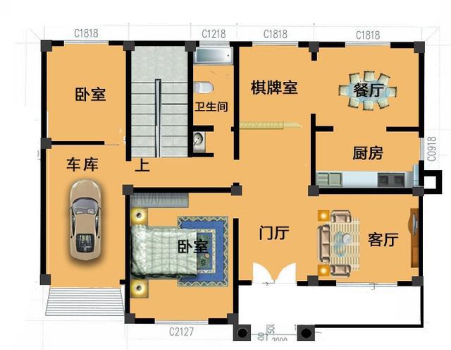 2款風格不同的進深10米左右二層農村別墅戶型設計圖，馬上對比看看你更喜歡哪個戶型