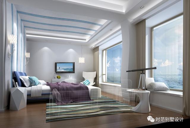 看多了形形色色的歐式住宅，換個樸素簡約帶內院泳池和書房的現代別墅戶型圖看一看