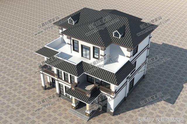 3棟新中式別墅設計圖，現在歐式泛濫容易過時，最終想想還是中式經典且比較耐看，不選擇一棟都不甘心