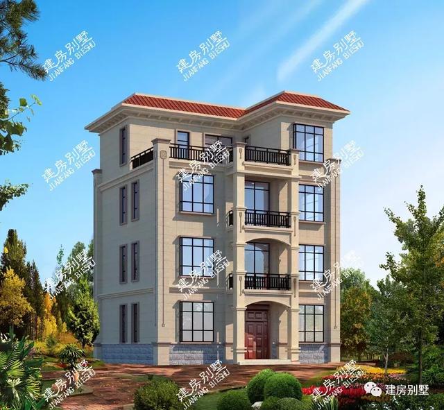 兩款平屋頂設計的別墅戶型圖，農村自建房用平頂美觀有省錢，第一棟真是太漂亮了