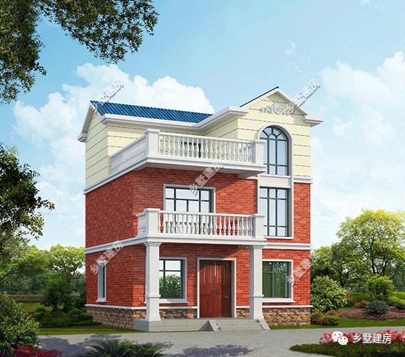 60平大車庫3層自建簡歐別墅圖，映入眼簾的是一排階梯直接可以上二樓，非常的大氣，你值得擁有