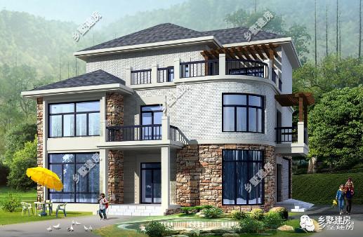 三層農村自建建筑結構水電全套圖紙效果圖