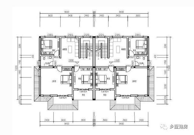 三層農村自建建筑結構水電全套圖紙效果圖