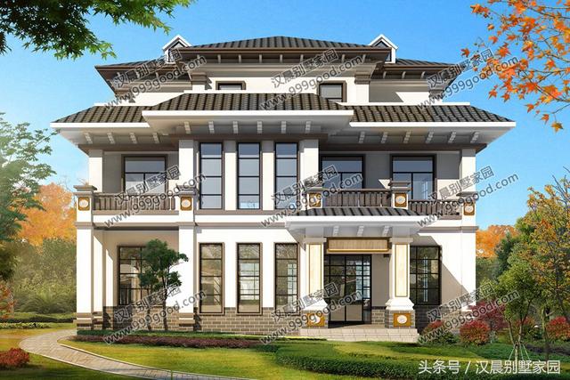 三款新中式別墅設計圖，不論新中式還是徽派形式，多看一眼都心動，不選擇一棟都不甘心！