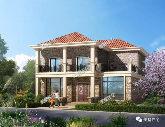 兩層歐式別墅設計圖，端莊大方，這么美讓左鄰右舍都羨慕不已