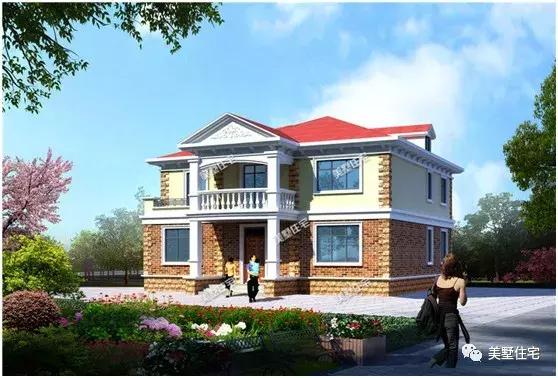 兩層歐式別墅設計圖，端莊大方，這么美讓左鄰右舍都羨慕不已