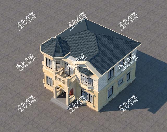 新歐式框架結構兩層別墅設計圖，讓你擁有童話般夢幻的小屋