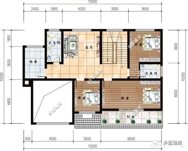不同的兩種風格農村別墅設計圖，布局合理，經濟又實用