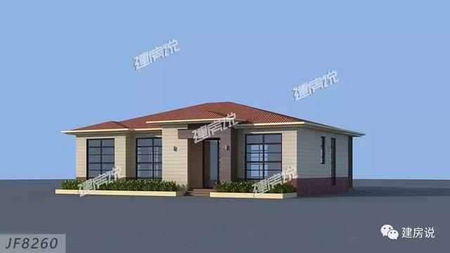 超贊的一層農村別墅設計圖，設備齊全，想要的應有盡有