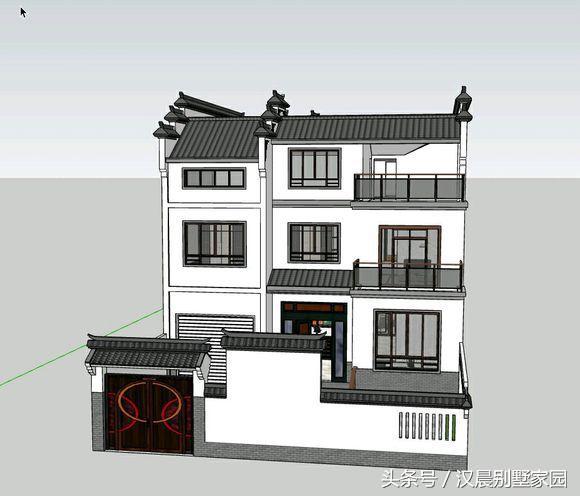 最近大熱的新中式別墅設計圖，新式徽派建筑風還帶院子，這樣的款式還滿意么？