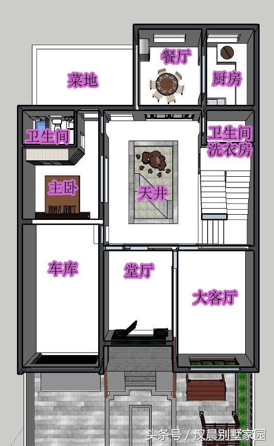 最近大熱的新中式別墅設計圖，新式徽派建筑風還帶院子，這樣的款式還滿意么？