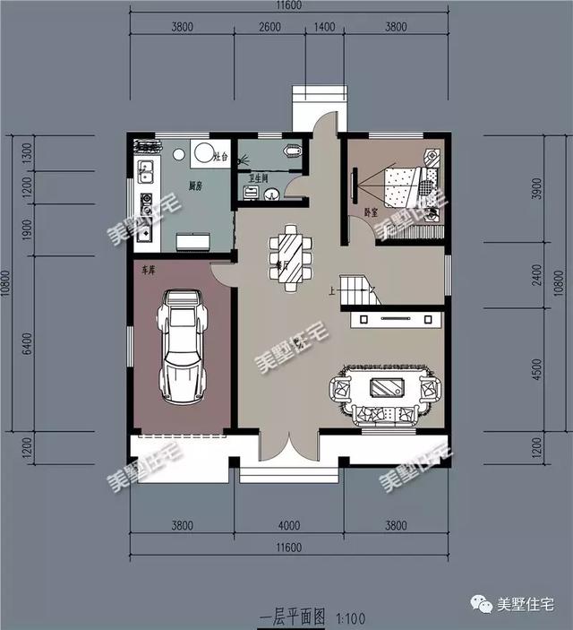 3款造價30萬左右的農村別墅圖，都帶有車庫，氣質絕對不輸豪宅