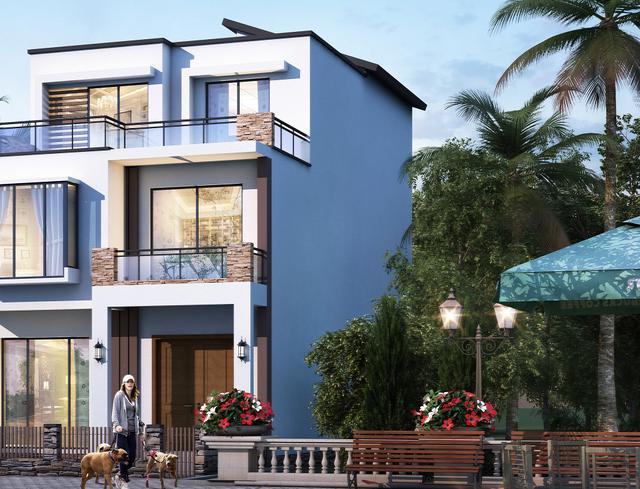 三層私人定制現(xiàn)代風(fēng)別墅圖，開(kāi)間7.5米，外觀明快簡(jiǎn)潔，讓人百看不厭