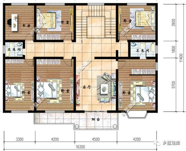 兩款農村自建別墅圖紙，造型新穎門廳+露臺+飄窗+車庫，完美的房子