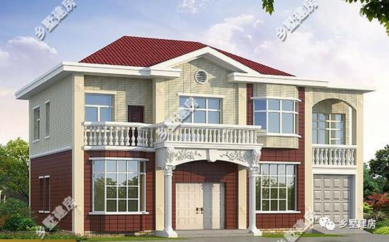 兩款農村自建別墅圖紙，造型新穎門廳+露臺+飄窗+車庫，完美的房子