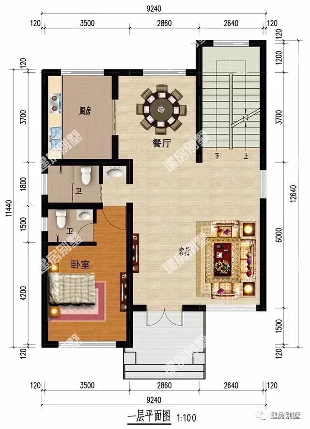 三款小面寬的農(nóng)村別墅戶型圖，第一棟韻味十足，第二棟有異域風(fēng)情，第三棟清新時尚