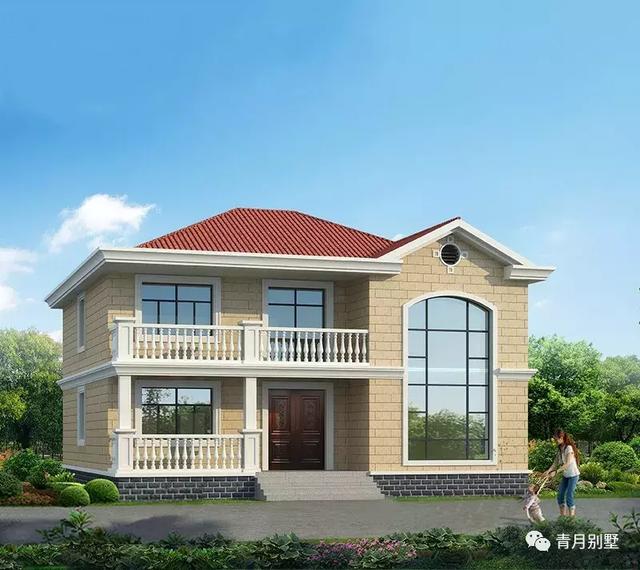 12米×11.8米二層農村自建房設計圖，造型雖不顯眼，卻經濟實用，享受簡單寧靜的生活